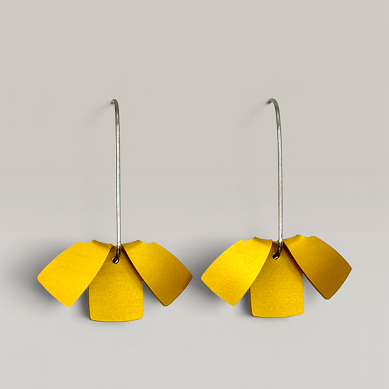 The Flip Flat Earrings in Gold