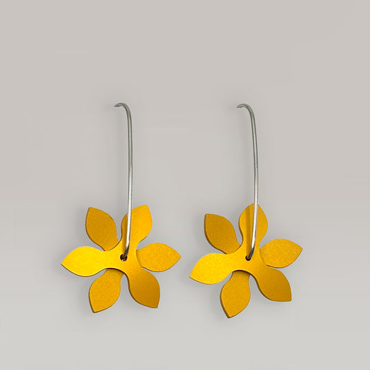 The Propellor Point Earrings in Gold