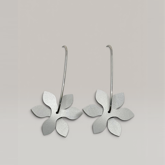 The Propellor Point Earrings in Silver