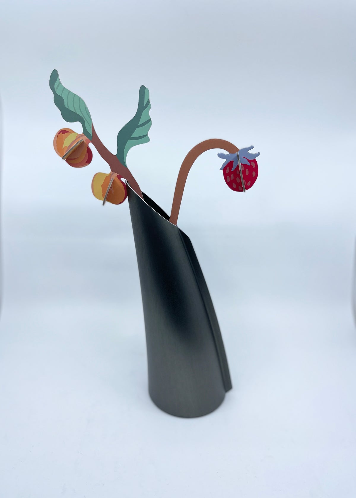 The Single Stem Vase in Charcoal