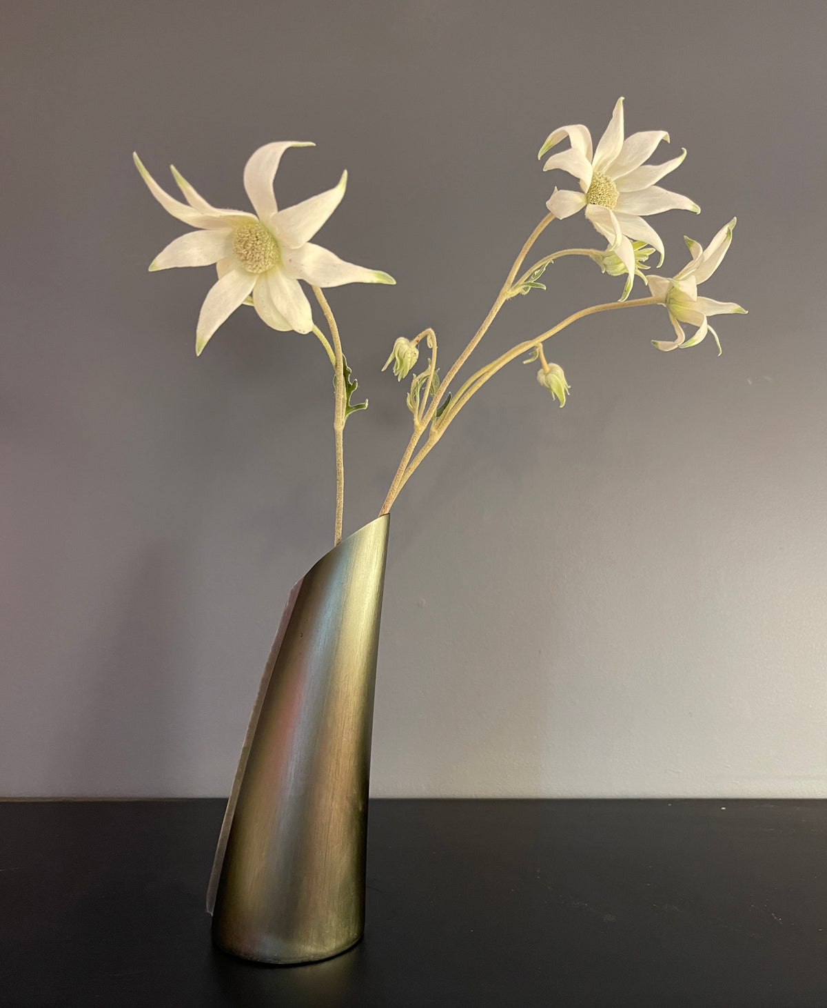 The Single Stem Vase in Charcoal