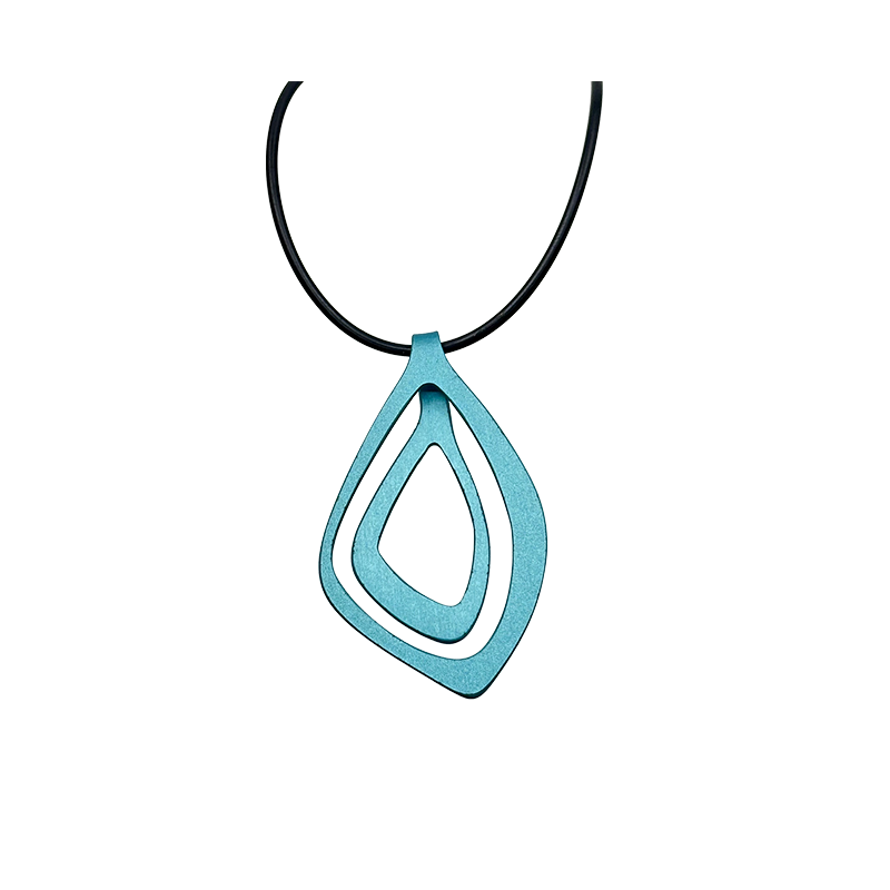 The Loop Neckpiece Angle in Aqua
