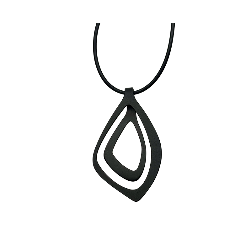 The Loop Neckpiece Angle in Black