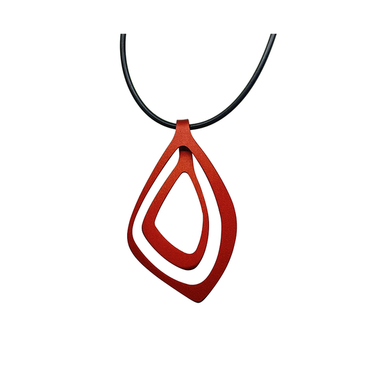 The Loop Neckpiece Angle in Red