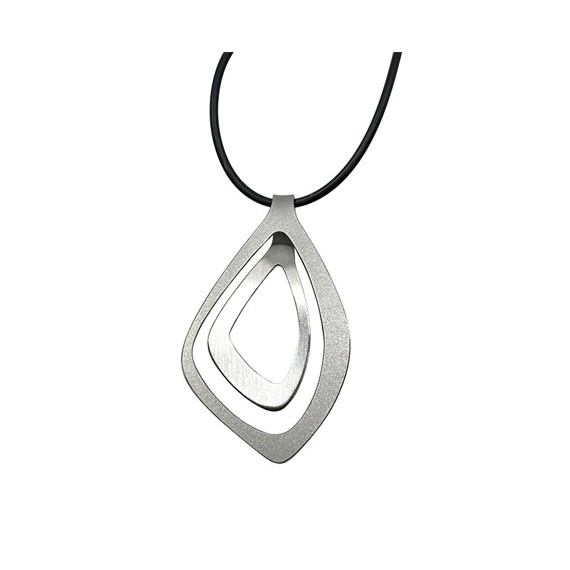 The Loop Neckpiece Angle in Stainless Steel