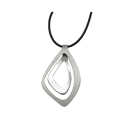 The Loop Neckpiece Angle in Stainless Steel
